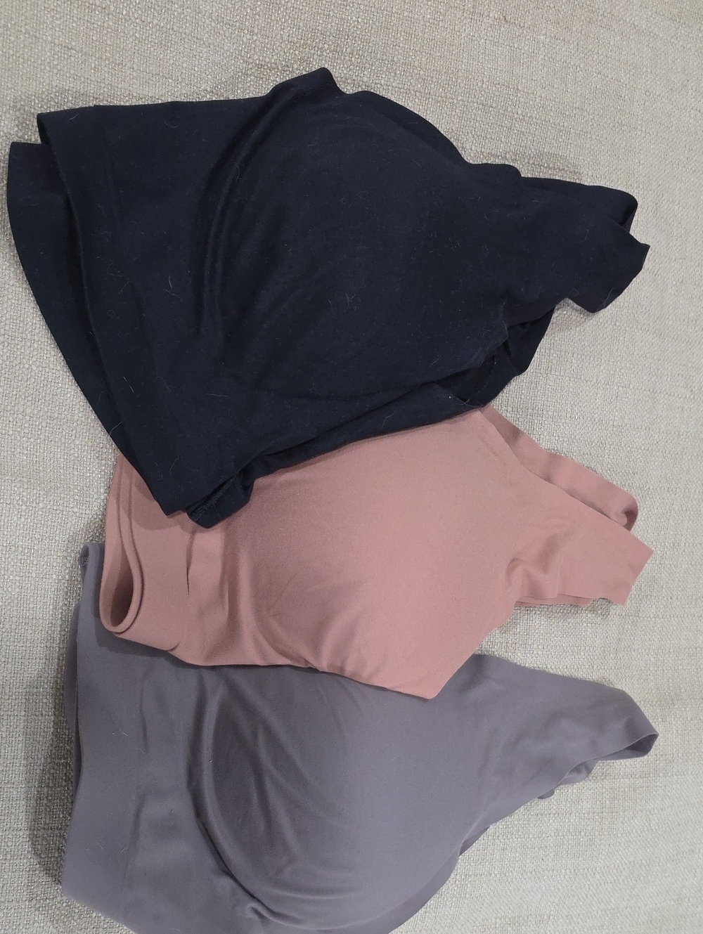Soma Emblisd 3 Bras Black, Mauve, and Machiato